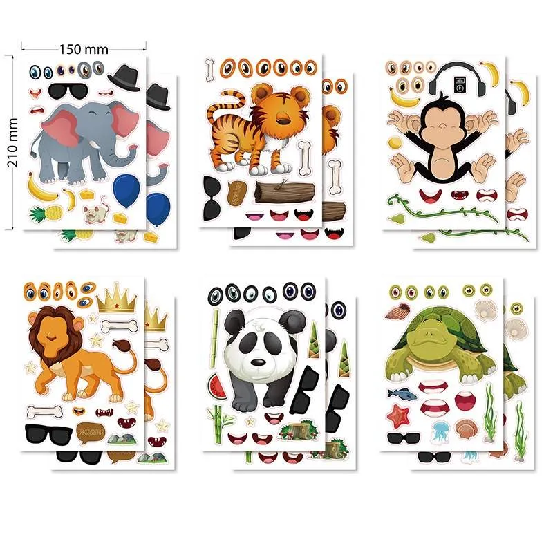 Cartoon Animal Jigsaw Puzzles eranskailuak